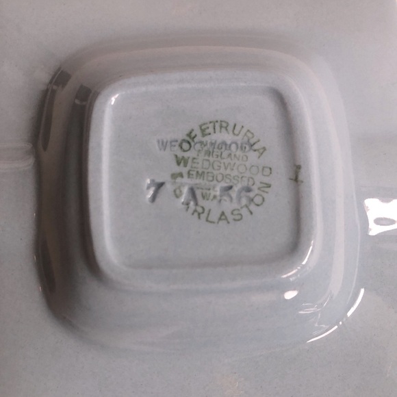 Pair of 2 Wedgewood Queensware Ashtray - Barlaston of Etruria - 50’s-60’s ✨ Blue - Picture 5 of 6